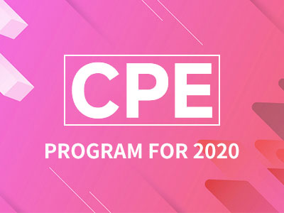 CPE Program for 2020